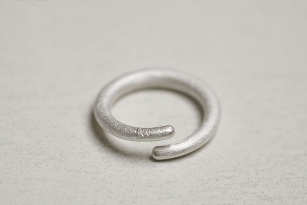 OLIO E ACETO Silver Silver Track Ring OA05F07